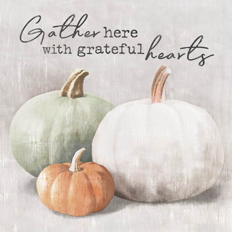 Pumpkin Still Life - Wrapped Canvas Painting, 30cm H x 30cm W x 3.8cm D