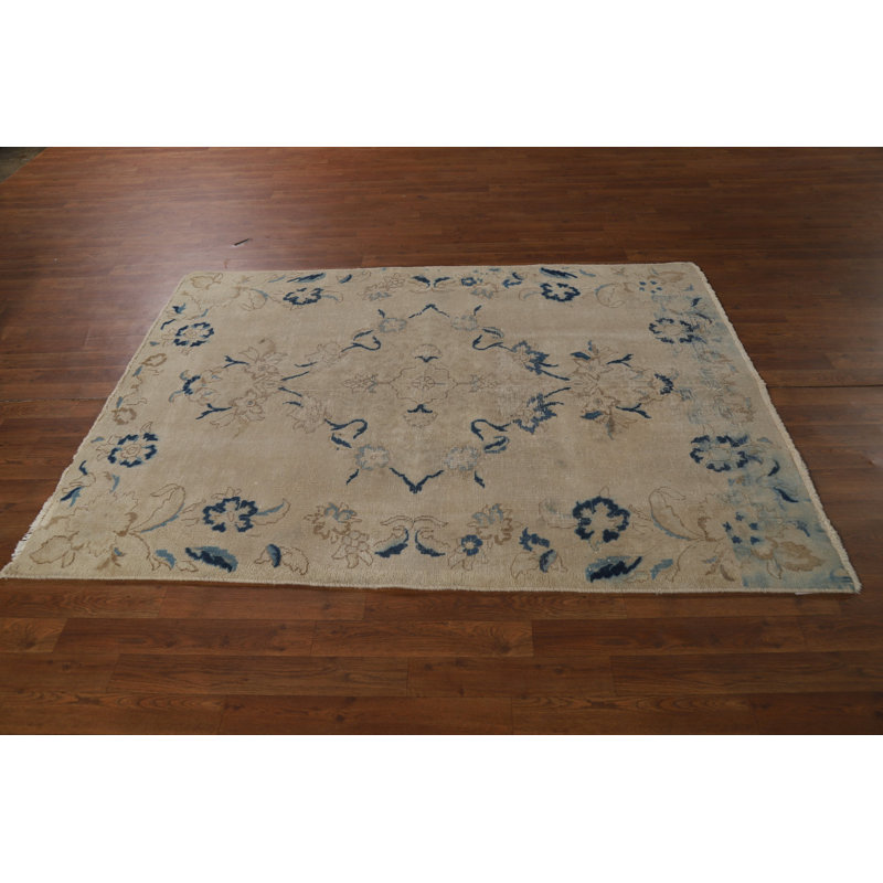 Handmade Wool   Rug 5x6