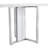 78.77" White MDF Rectangular Dining Table for Dining Office and Gaming Quick and Easy Assembly