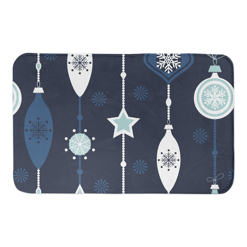 Tapis pour salle de bain Nannette, Bleu