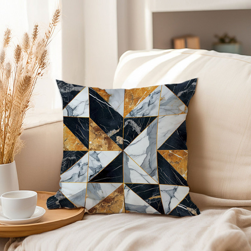 Abstract Geode Shapes IX Modern, 20"H x 20"W