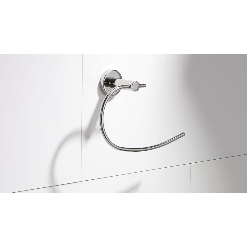 Bridgeport Towel Ring, Polished Stainless Steel