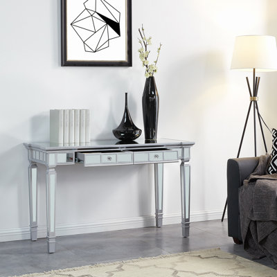 Bureau d'écriture en miroir avec tiroirs