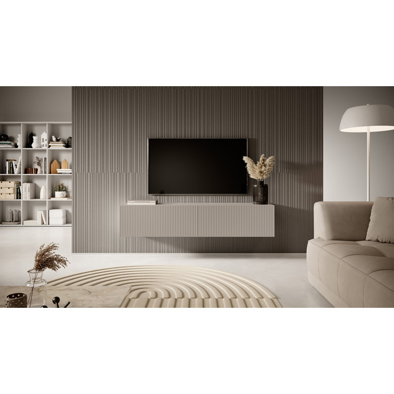 Adorl TV Stand for TVs up to 75", 30cmH x 140cmW x 31.6cmD, Grey