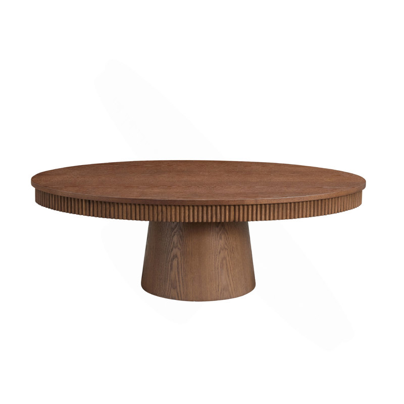 MDF Oval Coffee Table, Walnut