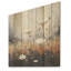 Minimalisme prairie au crépuscule I - Art mural en bois sur bois de pin naturel-18706832