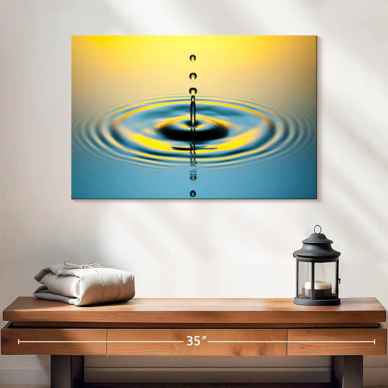 Goutte d'eau illuminée Alvord, H 16 po x l 24 po