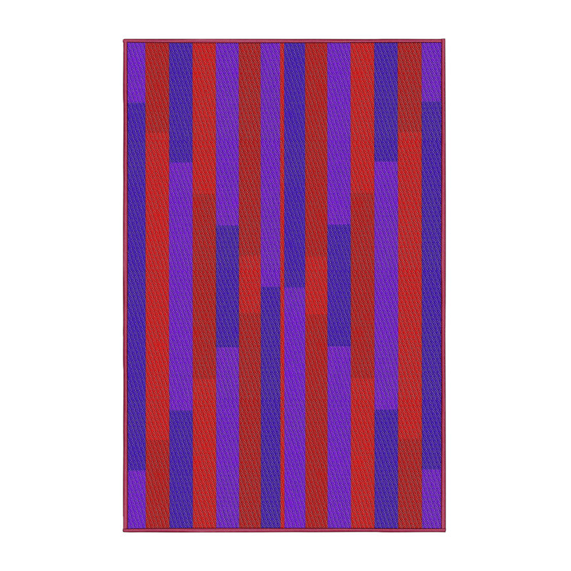 Striped Indoor Rug, Rectangle 5' x 7'
