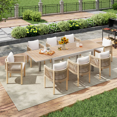 Outdoor Patio 8-person Dining Set
