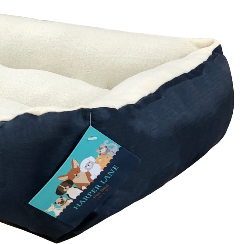 Traversin de lit pour animal de compagnie, Bleu marine