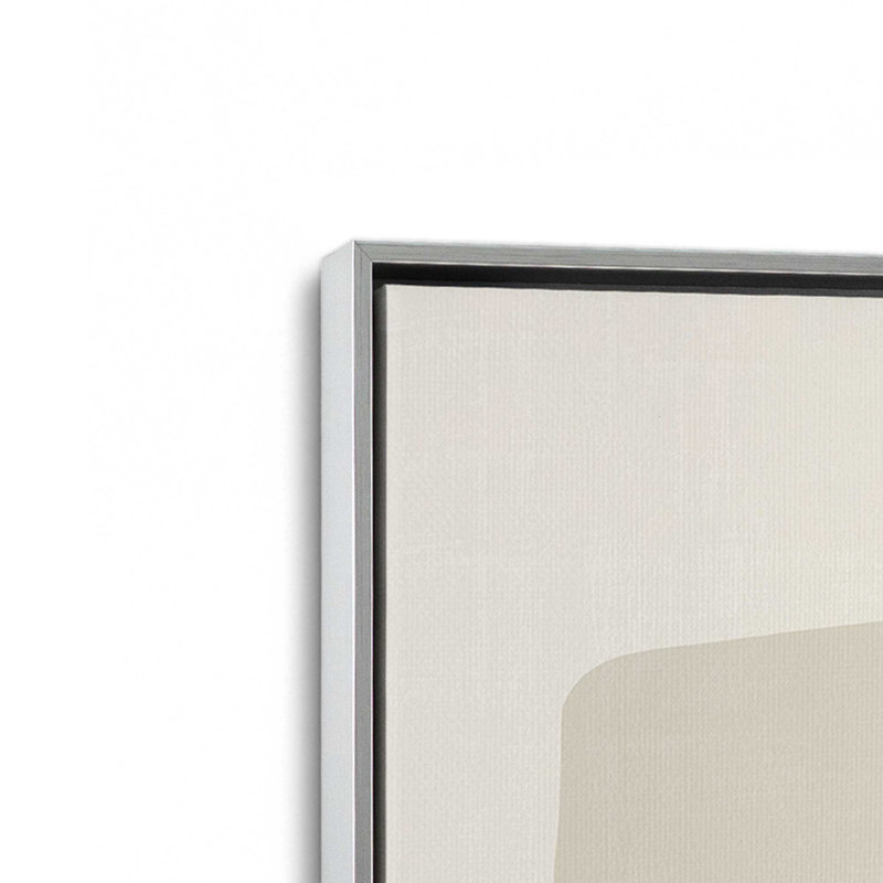 Modern Muse v1, reproduction sur toile, Cadre flottant en chrome poli, H 48,75 po x l 32,75 po x P 1,75 po