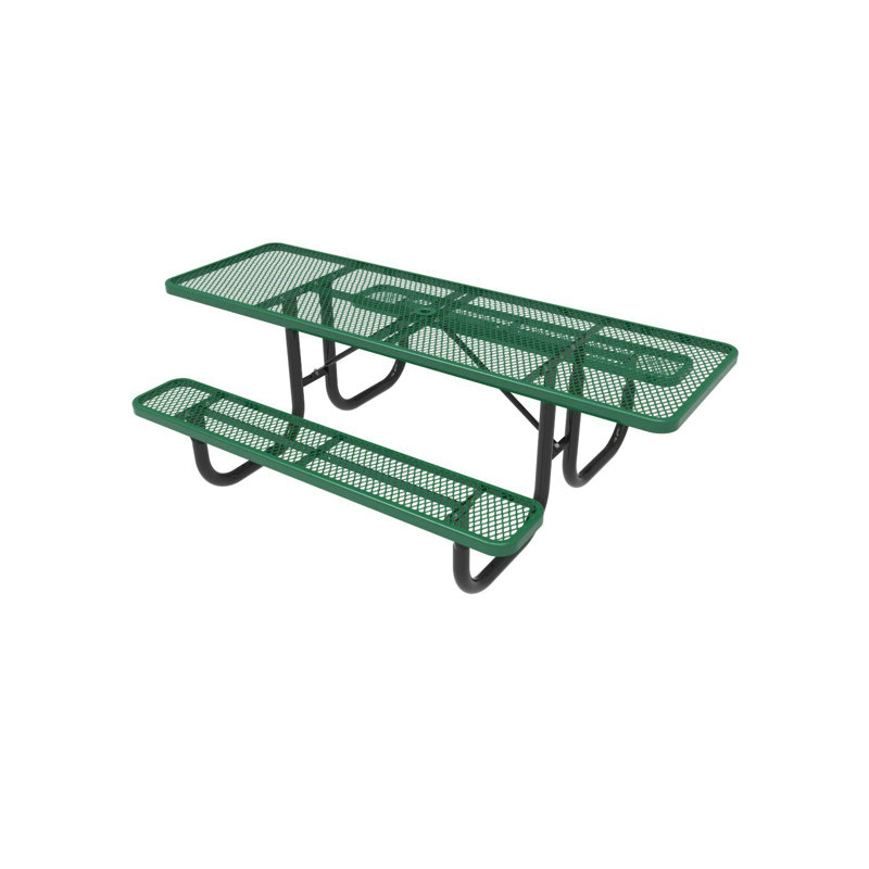 Picnic Table, Black/Green