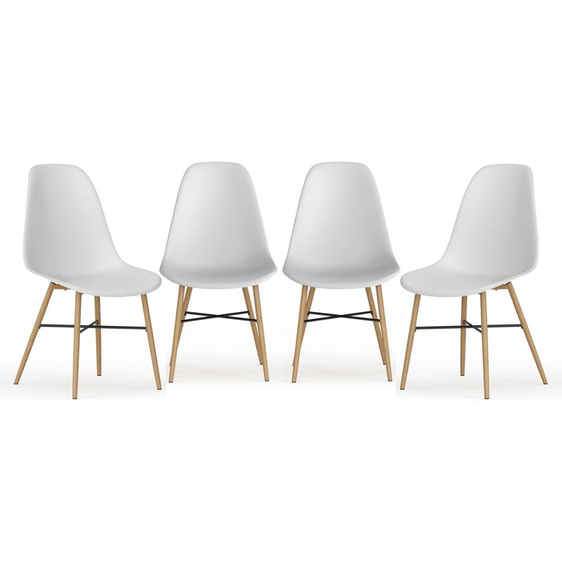 46cm H Side Chair, 4, White