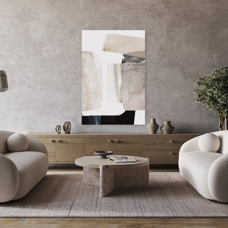 Art contemporain contemporain abstrait, H 48 po x l 32 po