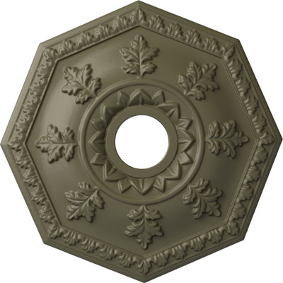 Endurathane Nottingham Ceiling Medallion, 18"OD x 3 1/2"ID x 1 1/2"P (Fits Canopies up to 4 5/8"), Hand-Painted Spartan Stone Finish