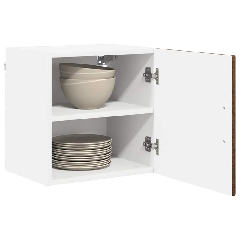 Vidaxl Kitchen Wall Cabinet Brown Oak 40 X 31 X 40 Cm Engineered Wood, 40cm H x 40cm W x 31cm D, Brown Oak