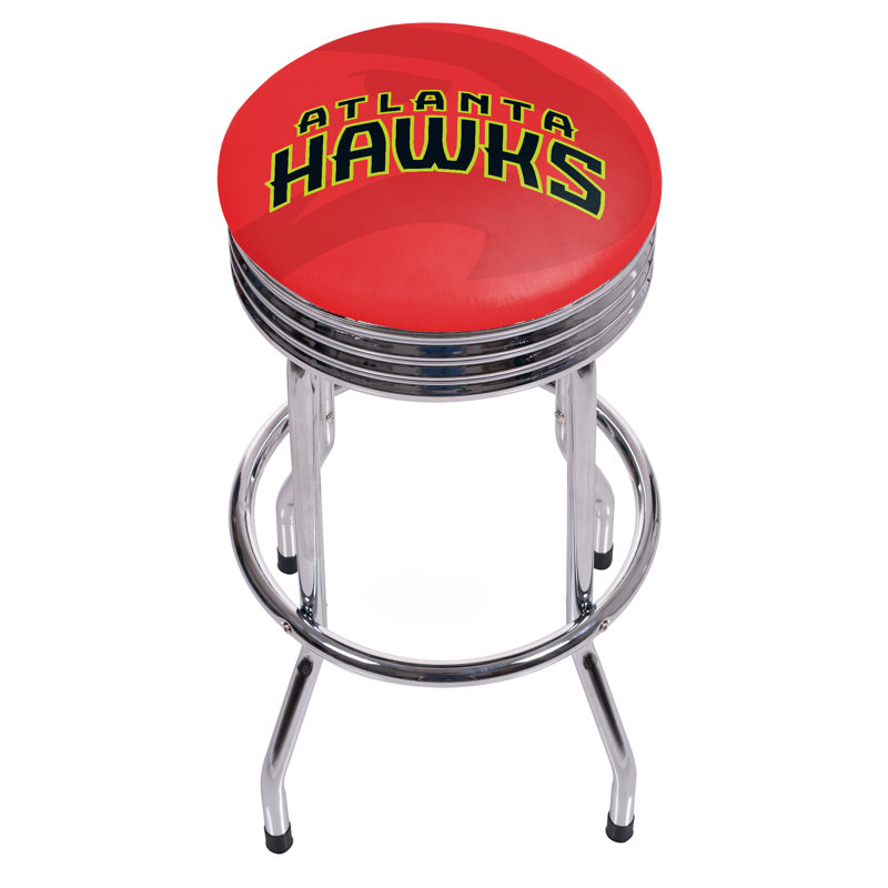 Tabouret de bar rotatif NBA Fade, Hawks d'Atlanta, Chrome