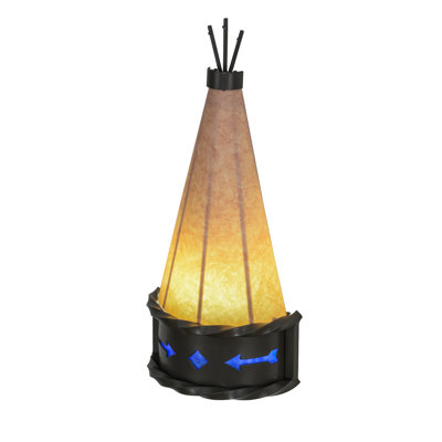 Rustic Lodge Steel Flush Mounted Sconce