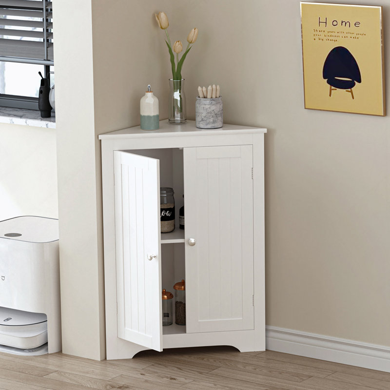 Armoire de plancher au sol avec 2 portes et tablettes réglables