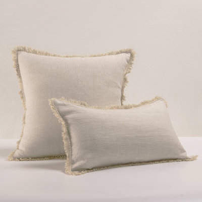 Housse de coussin carré en lin linen dec
