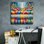 «Vibrant Umbrellas 2» par Rey Klimt, art mural sur toile