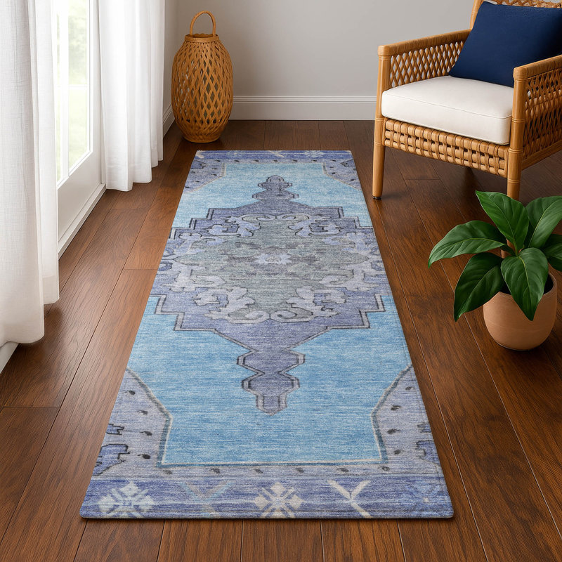 Premium Machine Washable Lubbers AMF1731 Global Rug, Runner 2'3" x 7'6"