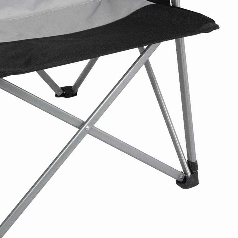 Folding Camping Chair, Black/Grey