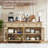 Farmhouse Sideboard Buffet Cabinet With Storage,59" Large Credenza With 4 Glass Doors & 2 Drawers,Adjustable Shelves Console Table,Wood Kitchen Coffee Bar For Dining Room,Living Room-1474769645-1474922012