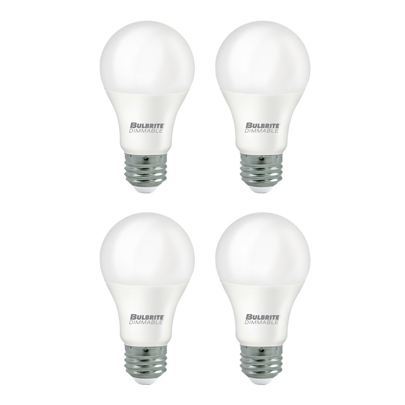 9 Watt (60 Watt Equivalent), A19 LED, Dimmable Light Bulb, E26/Medium (Standard) Base, 4000K