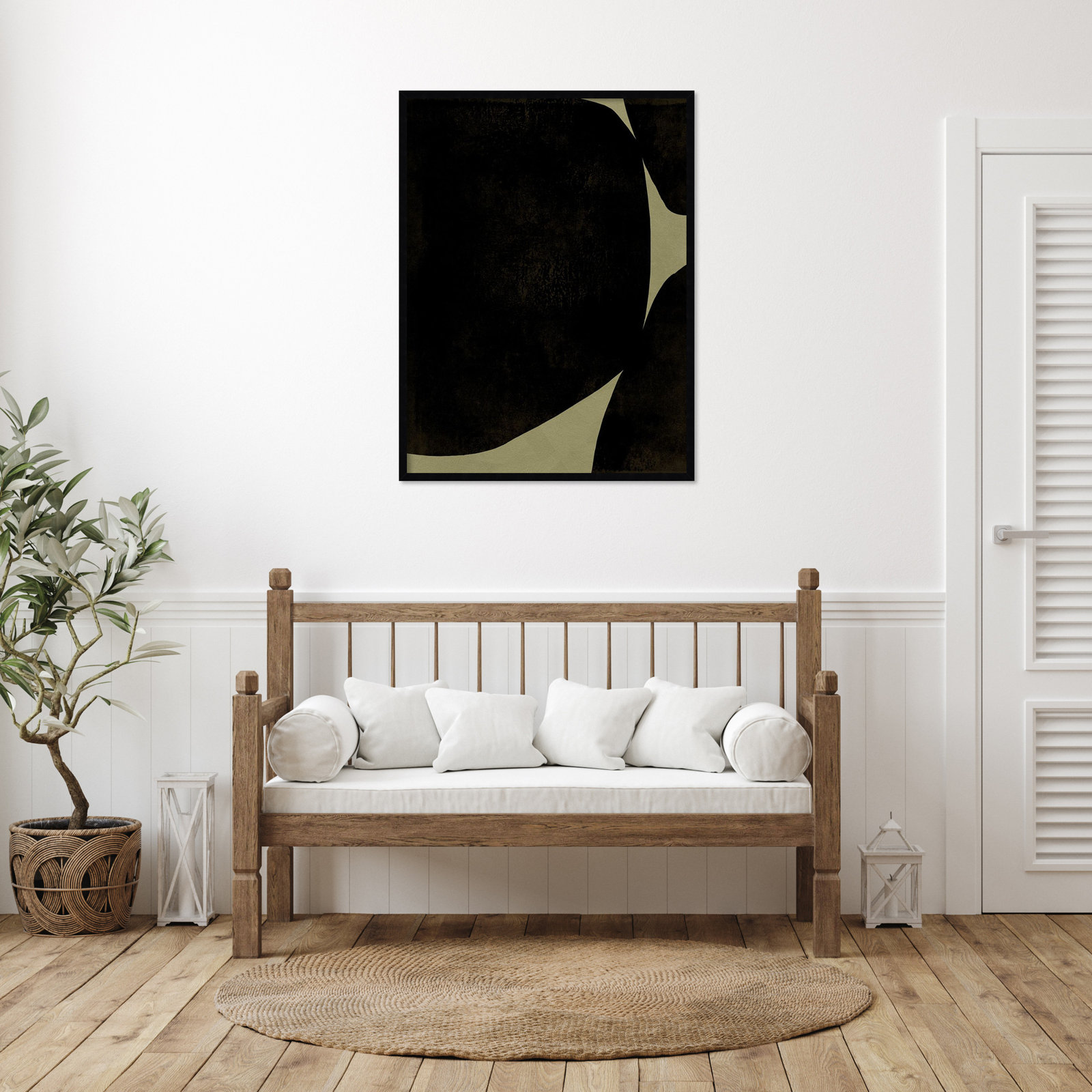 Heirloom Orbs I by Jacob Green, Black, 41" H x 31" W x 1" D