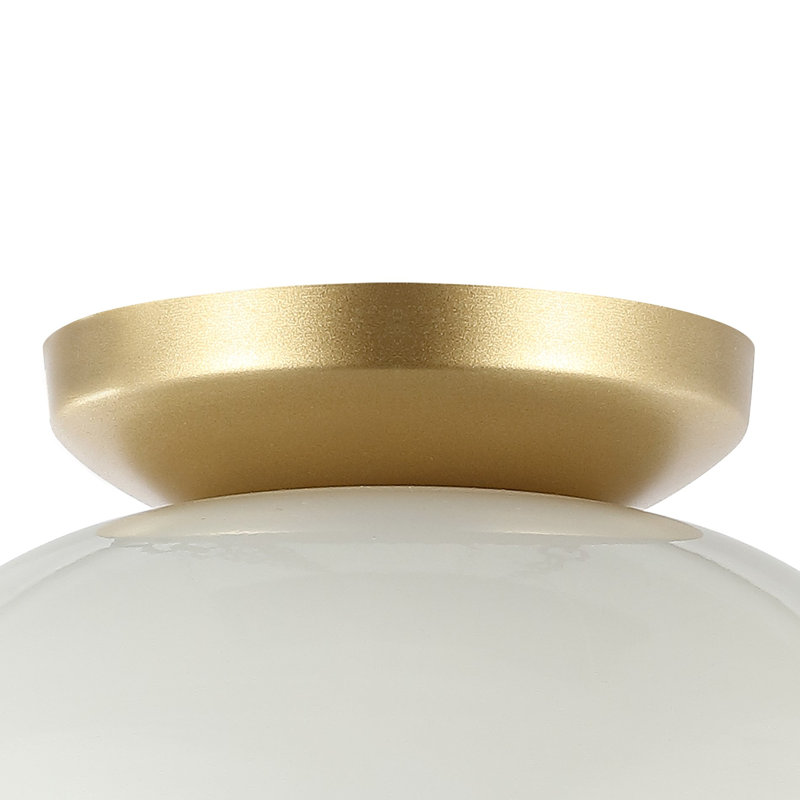 Plafonnier encastré 1 lumière 8 po Zita, Blanc