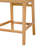Bergur 24.4'' Rattan and Mahogany wood Counter Stool