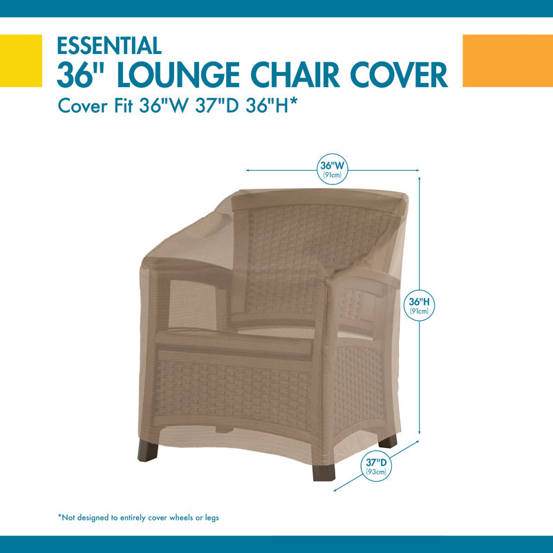 Chaise d'extérieur tout temps incontournable, H 36 po x l 36 po x P 37 po