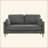 Modern Minimalist 2-Seater Sofa