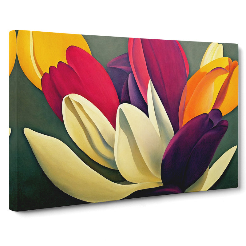 Epic Tulip Flowers - Wrapped Canvas, 50cm H x 76cm W x 3cm D