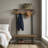 Pomona 48" Hall Tree with Open Storage, Rustic Natural-1981361093