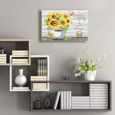 «Bouquets of Inspiration G» par Jean Plout, art mural en verre acrylique, 24 po x 16 po