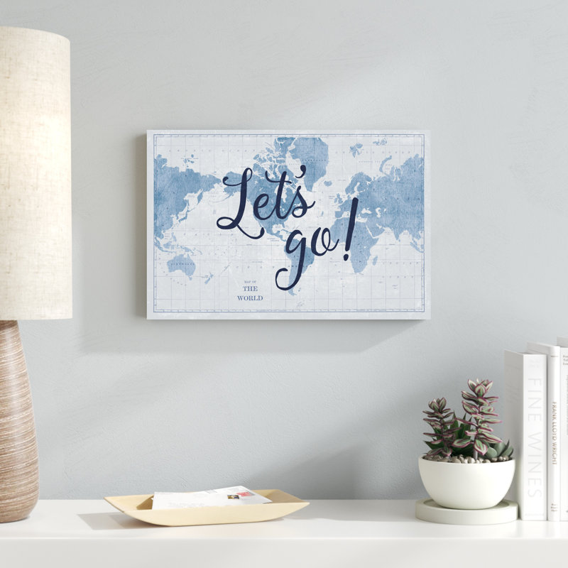 Plan du monde «Lets Go», H 12 po x l 18 po
