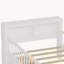 Lit simple avec support de tête de lit, deux tiroirs sous le lit et trois barrières de sécurité, blanc, aucun lit pour enfant requis-1894063750