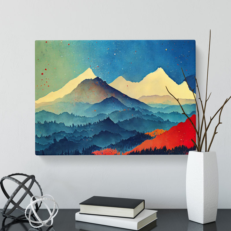 Mountain Splash Vol.5 Abstract - Wrapped Canvas, 35cm H x 50cm W x 3cm D