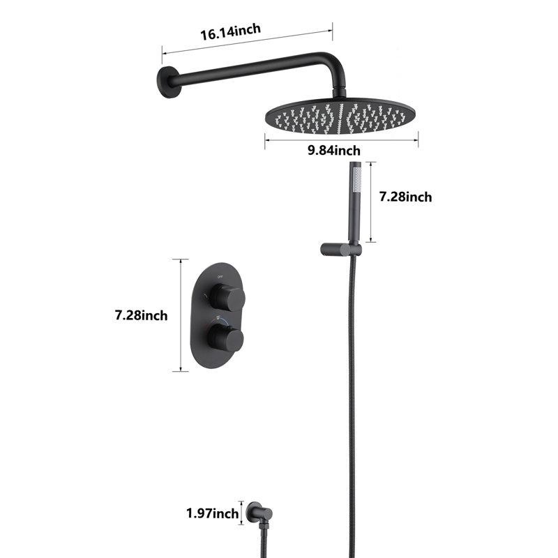 Thermostatic Complete Shower System