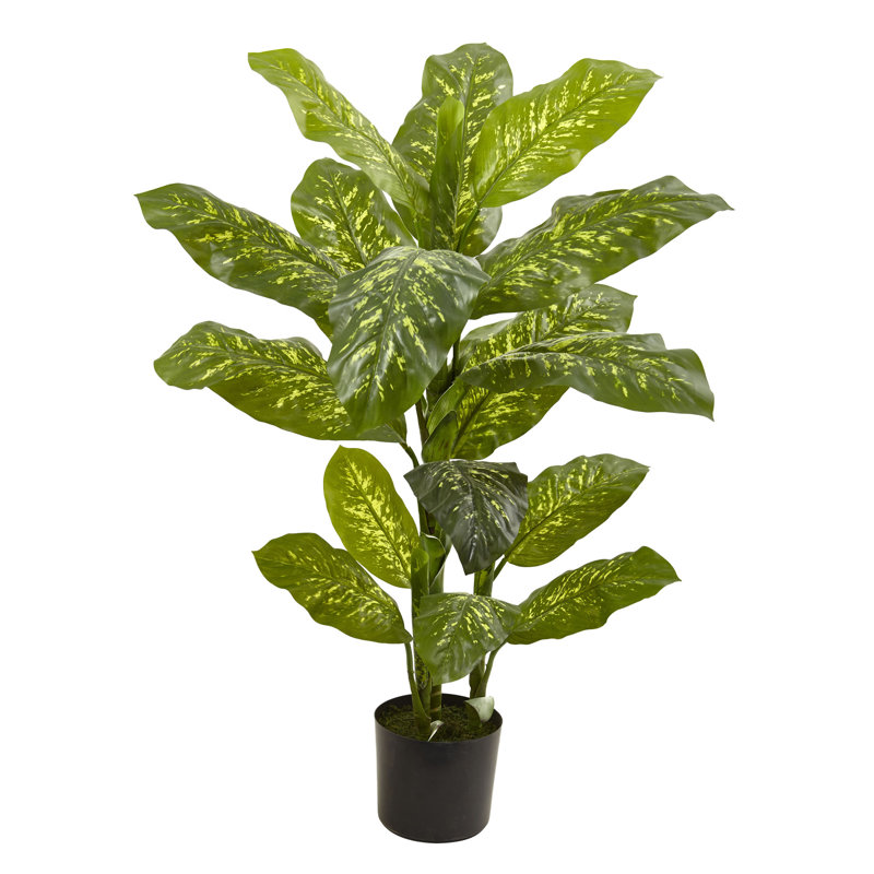 Feuille de bananier artificielle 48 po en pot