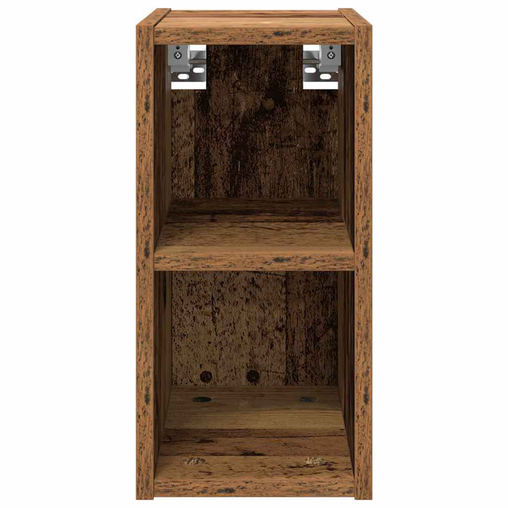 Vidaxl Hanging Cabinet With Storage Riga Black Oak 30 X 29.5 X 40 Cm