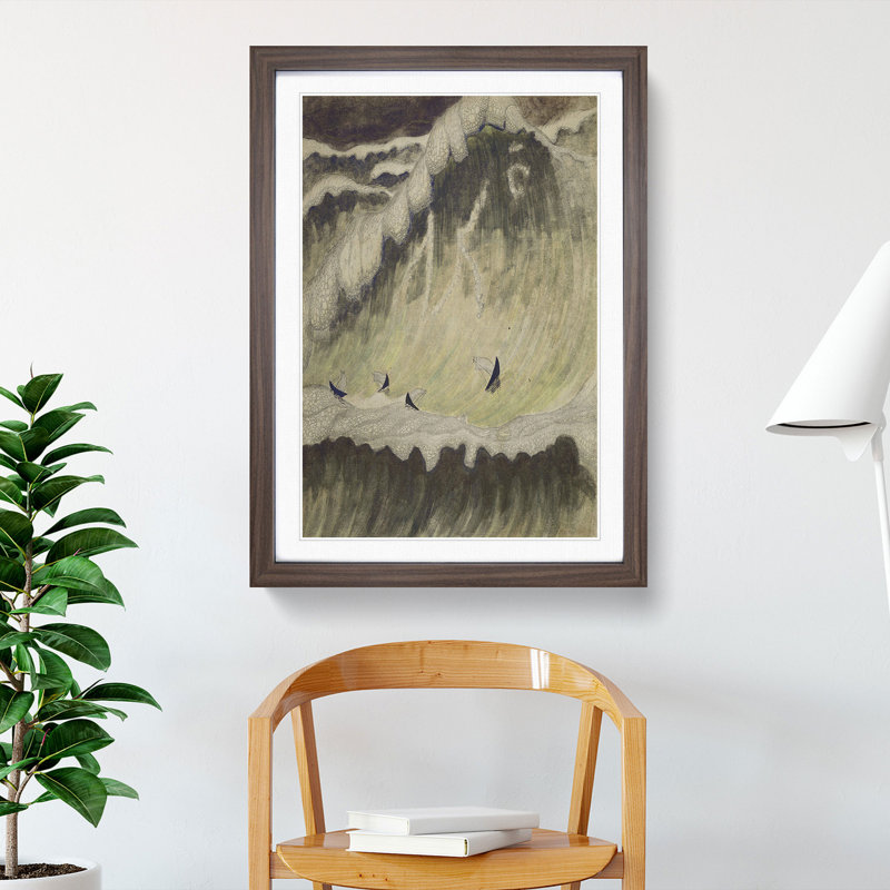 Finale Vol.1 by Mikalojus Konstantinas - Picture Frame Painting, Walnut Framed, 36cm H x 27cm W x 2cm D