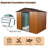 5X3 Feet Dark Grey Outdoor Storage Shed With Aluminum Alloy Frame With Base