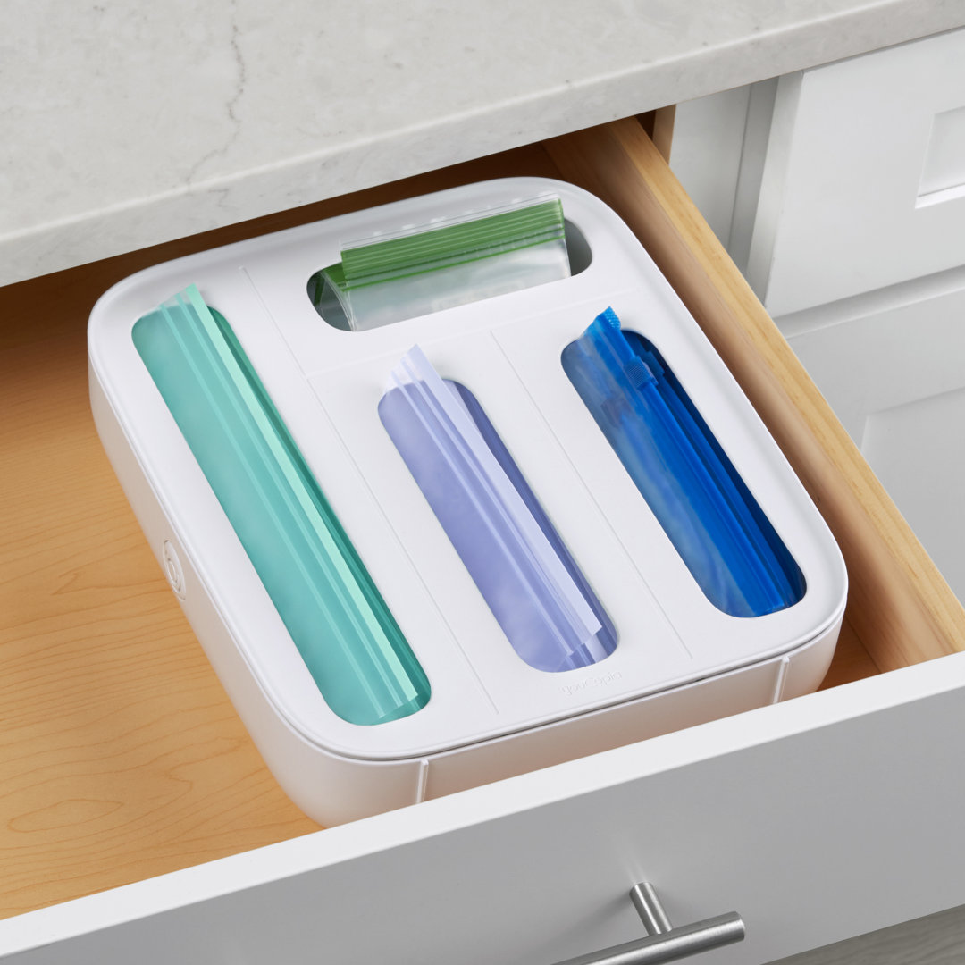 YouCopia® StoraBag™ Drawer Food Bag Dispenser, 4-Slot, Plastic Sandwich Bags Organizer YouCopia®