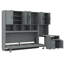  Lit escamotable simple Elin avec bureau et tablettes ouvertes-1829629833