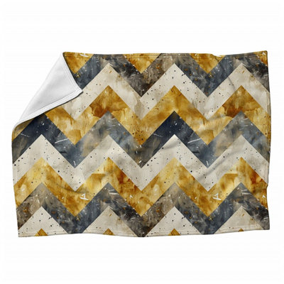 Abstract Art Machine Printed Throw Blanket