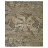 Paradise Floral Area Rug in Gray