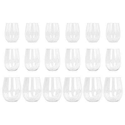Argon Tableware Reusable Plastic Wine Glasses